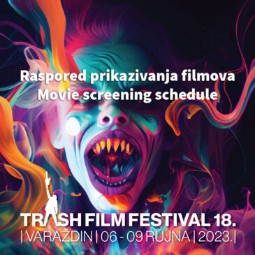 TFF XVIII Kino Gaj 7.-9.9. Raspored prikazivanja filmova / Movie screening schedule